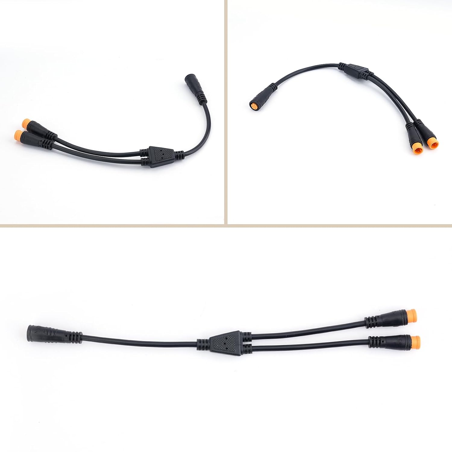 3Pin Y-Splitter 1 Female to 2 Male Waterproof