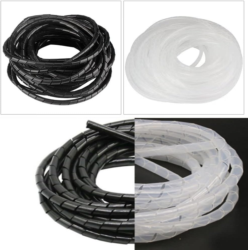 Spiral Cable Wrap - 3 Ft Cable Management Sleeve Organizer