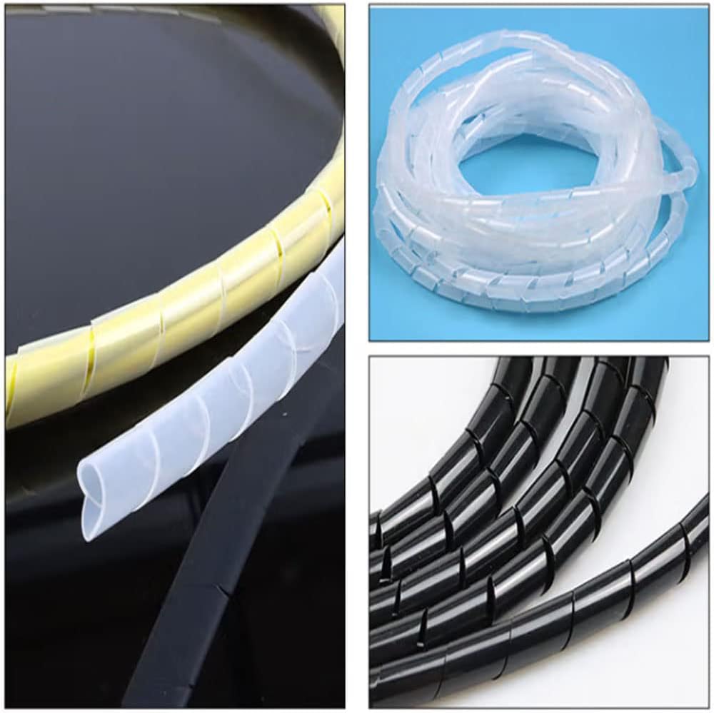 Spiral Cable Wrap - 3 Ft Cable Management Sleeve Organizer