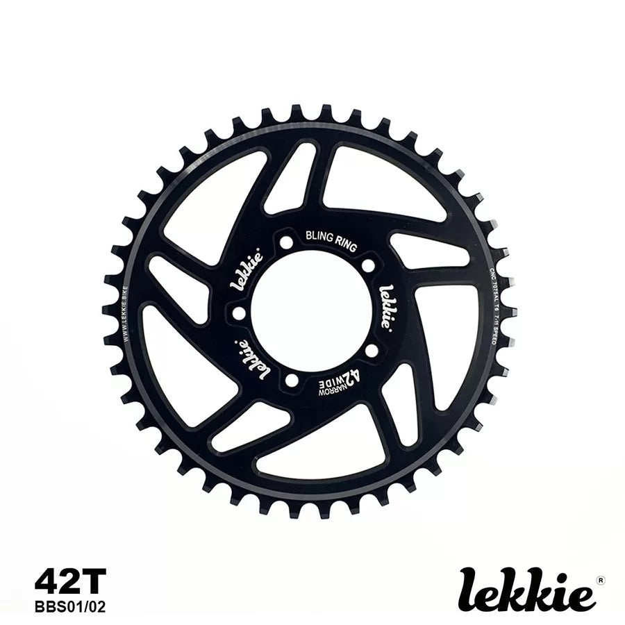Lekkie 42T Bafang BBS02 Bling Ring