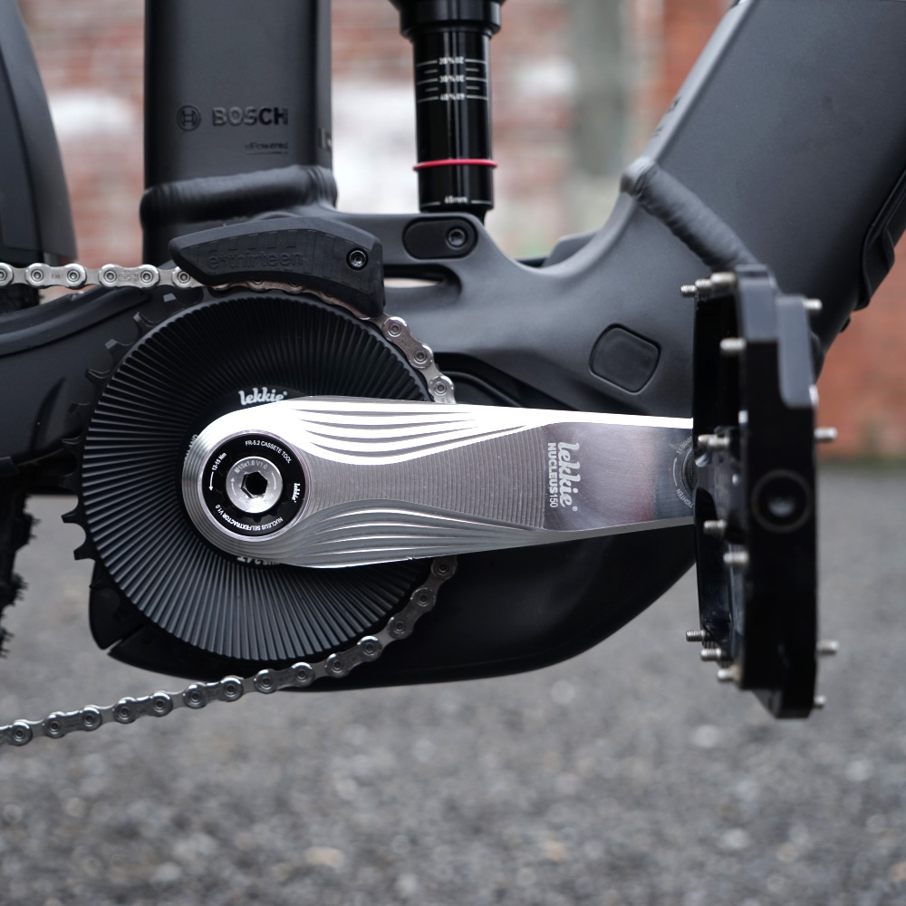 Lekkie Nucleus ISIS Ebike Cranks – 155mm – Black-Red