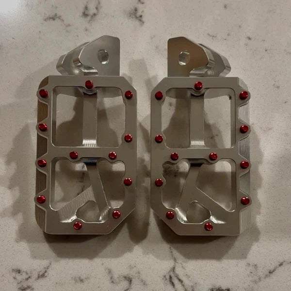 Silver Moto Pegs