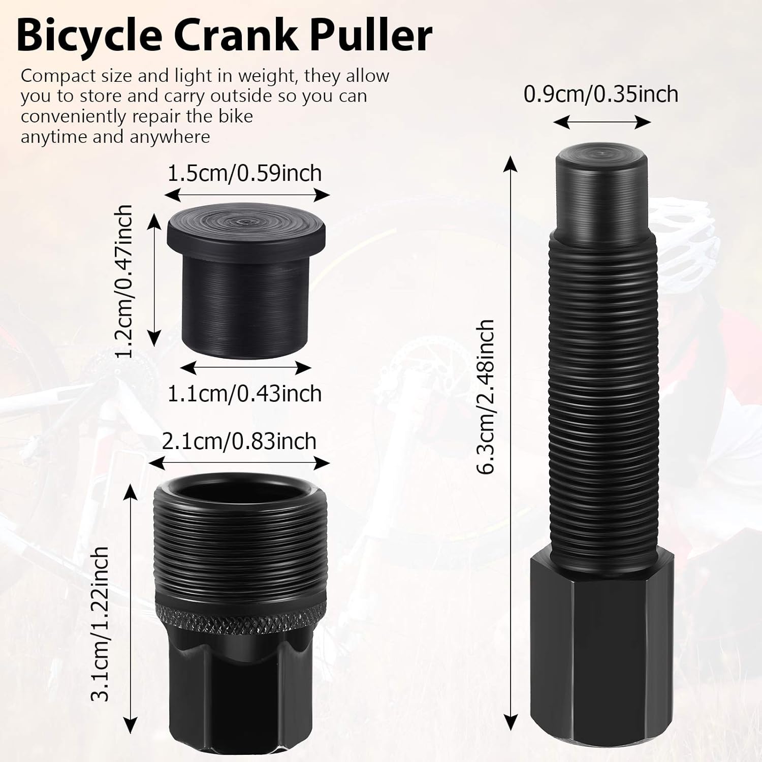 Bicycle Crank Extractor (Square Taper and Splined Axles)