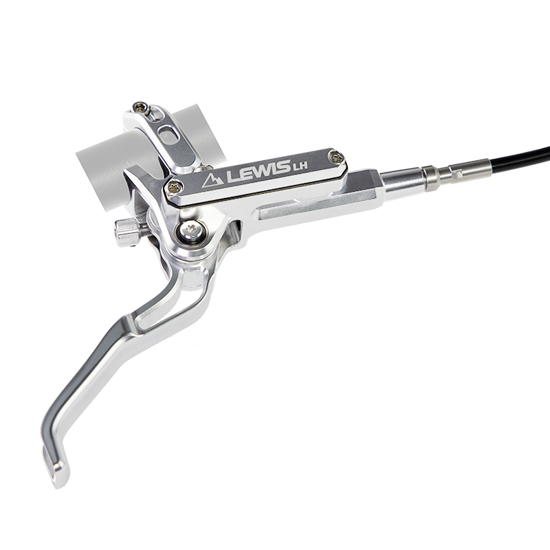 Lewis LH4 4-Pistons Hydraulic Brake Set (Front & Rear) Silver