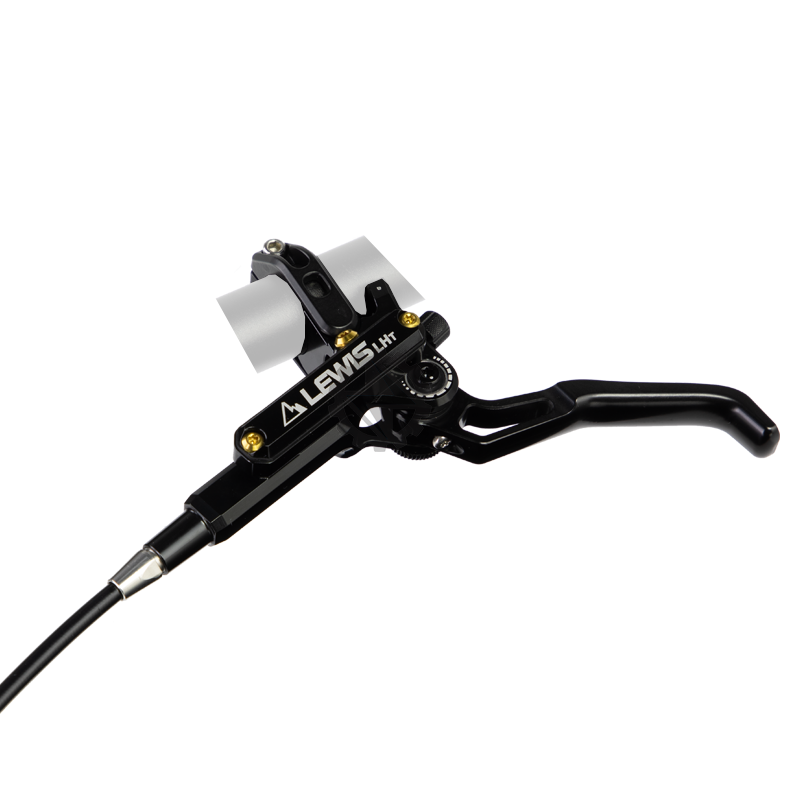 Lewis LHT (Titanium) 4-Pistons Hydraulic Brake Set (Front & Rear) Black