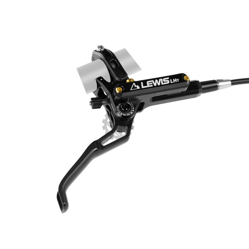 Lewis LHT (Titanium) 4-Pistons Hydraulic Brake Set (Front & Rear) Black