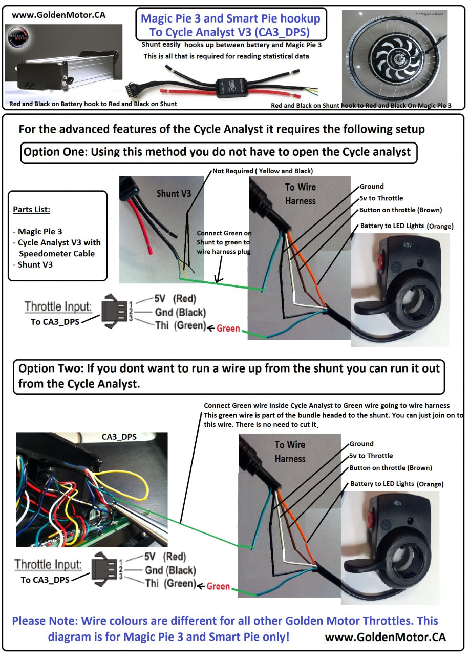 High Power Version of Cycle Analyst V3 with Shunt