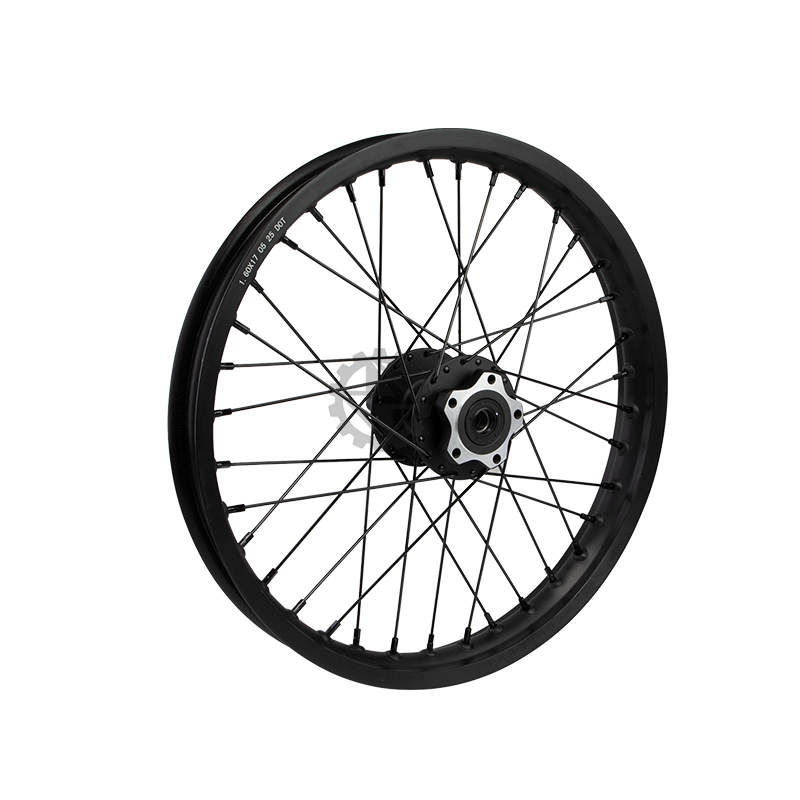 Rear Rim Assembly 17'' x 1.60'' Talaria X3 (Black Spoke)