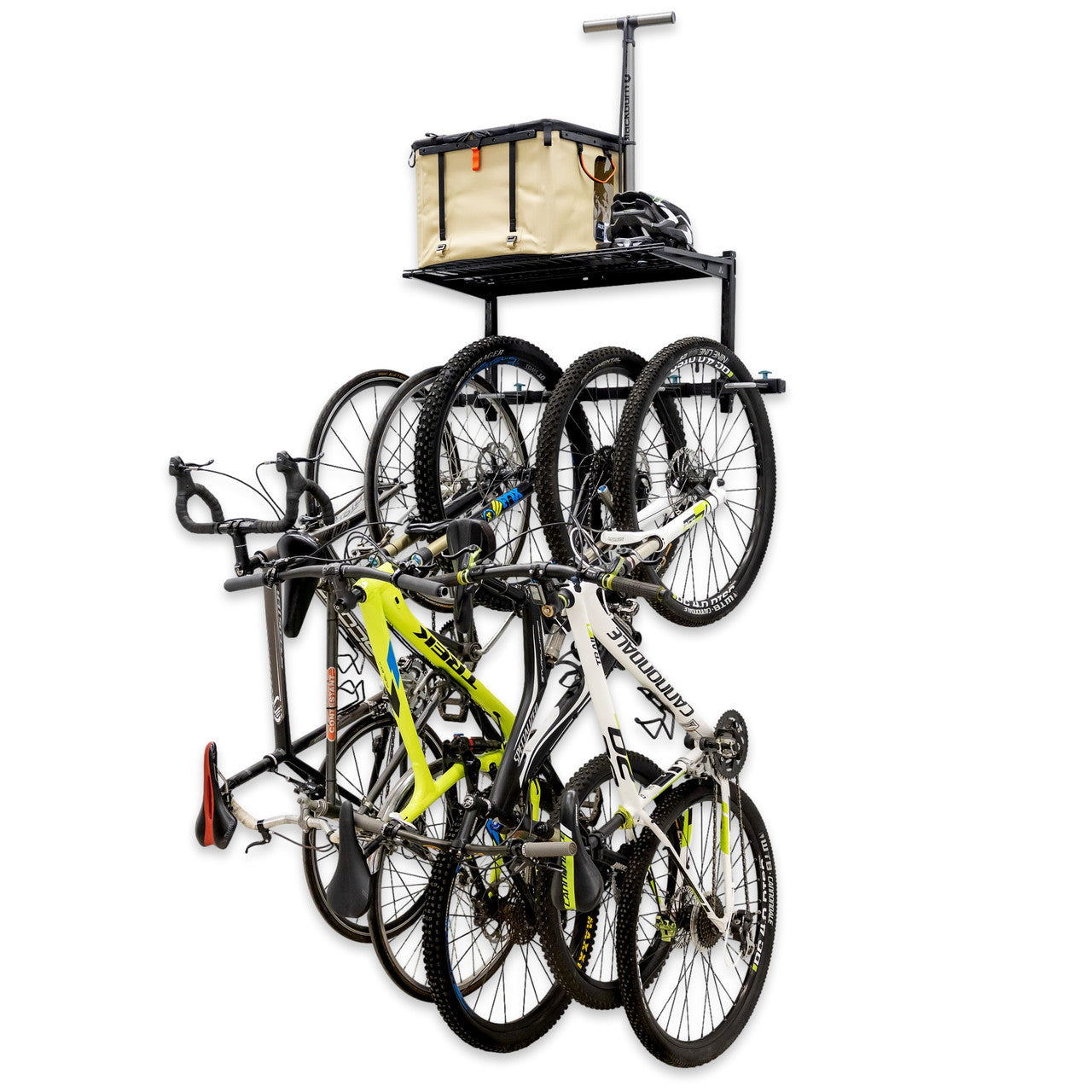 G-Bike Wire Shelf | Adjustable Wall Storage System | Holds 5 Bikes