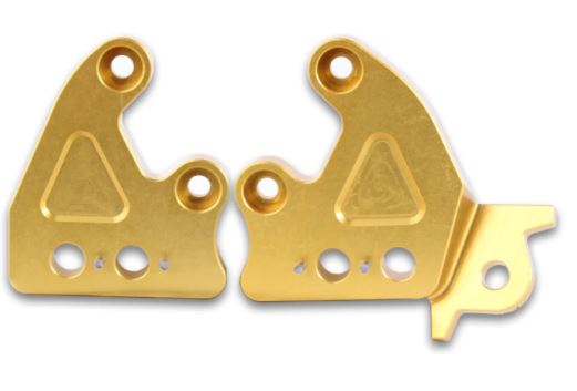 NTC Designs Surron Billet Peg Brackets - Kit With Kickstand Option