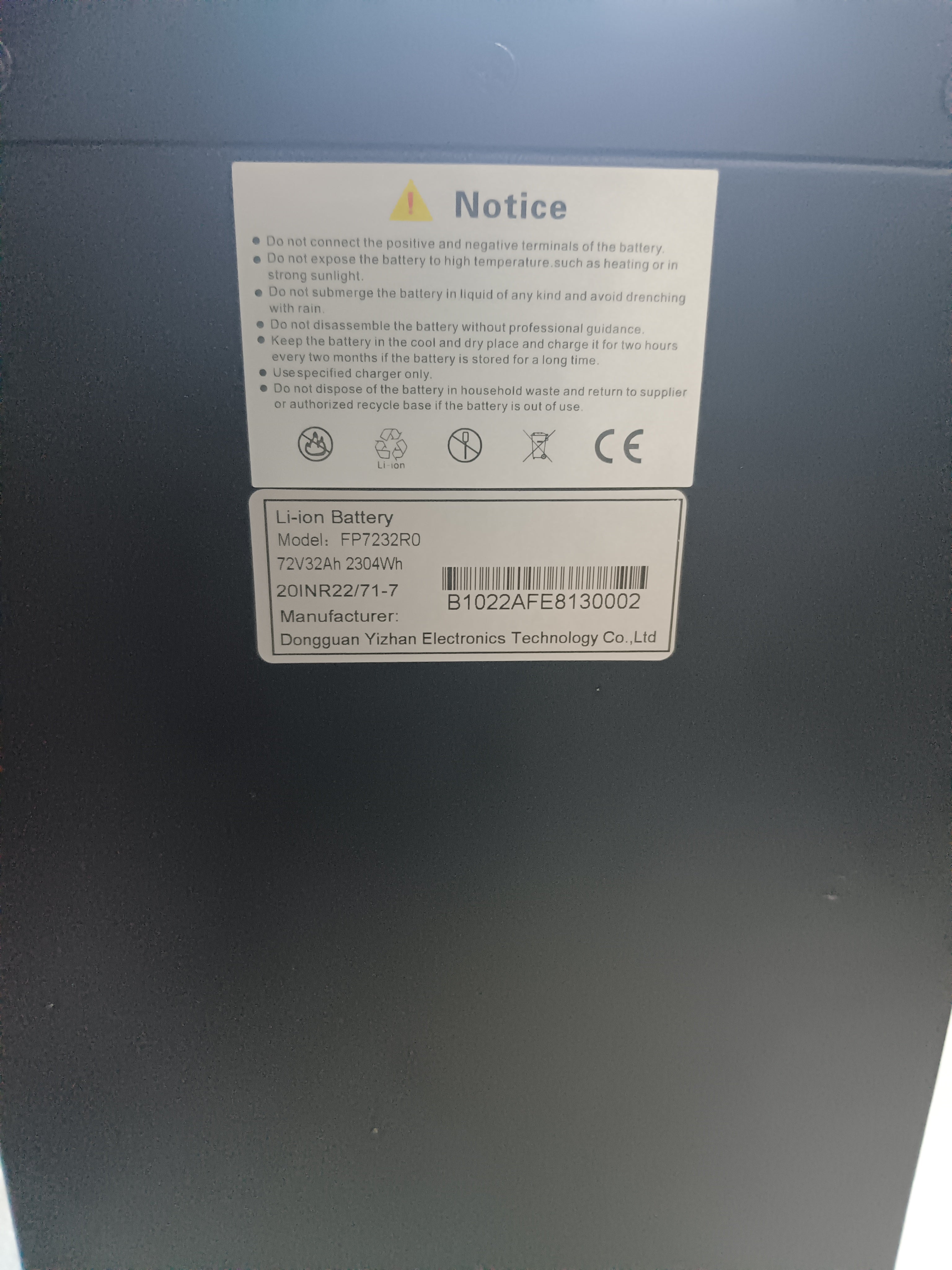 72v 32ah Samsung 50S Battery - 150 Amp BMS