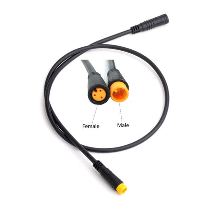 3-Pin Waterproof Extension Cable for E-Bike Throttle, Brake Lever & Shift Sensor
