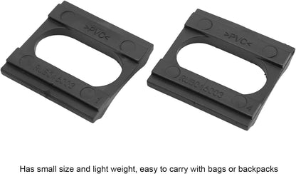 Battery Mount Pad, Shock Absorbing Rubber Bracket Spacer, 2Pcs Set for E-Bike Scooter Power Tool Applications