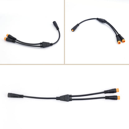 3Pin Y-Splitter 1 Female to 2 Male Waterproof