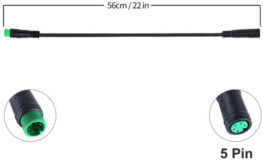 Bafang 5-Pin Extension Cable: BBS Mid/Hub Display