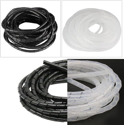 Spiral Cable Wrap - 3 Ft Cable Management Sleeve Organizer
