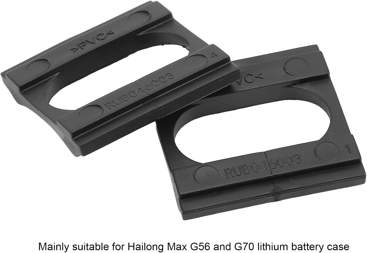 Battery Mount Pad, Shock Absorbing Rubber Bracket Spacer, 2Pcs Set for E-Bike Scooter Power Tool Applications