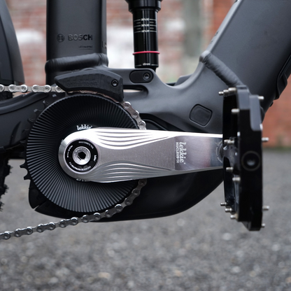 Lekkie Nucleus ISIS Ebike Cranks – 155mm – Black-Red