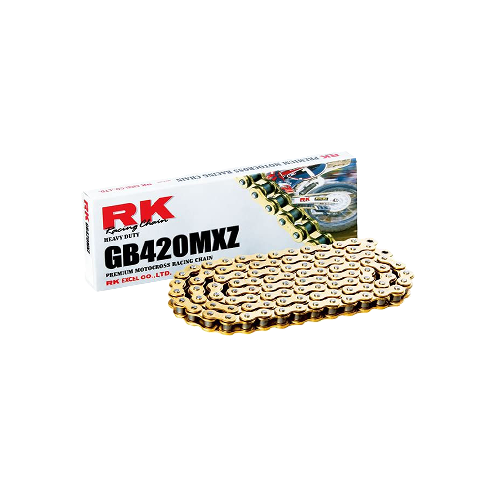 Chain RK MXZ 420 Special Racing 120 link  Gold