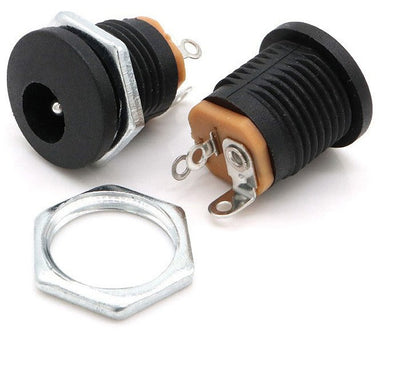 DC-022 Panel Mount 2.5mm DC Power Jack with Protective Cap