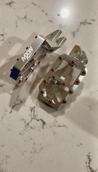 Silver Moto Pegs