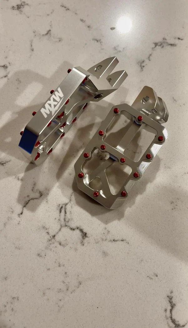 Silver Moto Pegs