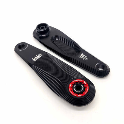 Lekkie Nucleus ISIS Ebike Cranks – 155mm – Black-Red