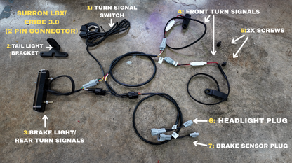 Turn Signal and Brake Light Kit For Surron, Talaria, Eride Pro 3.0 Project 9