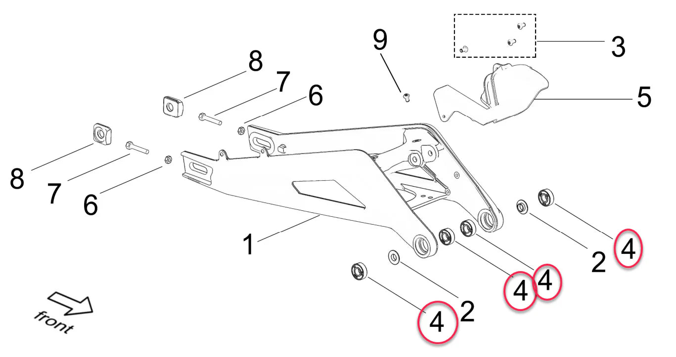 Swingarm Bearing Kit – SurRon Light Bee & E Ride Pro S / SS 2.0