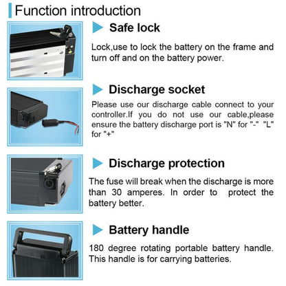 36v 12ah LiFePO4 Aluminum Cased Battery