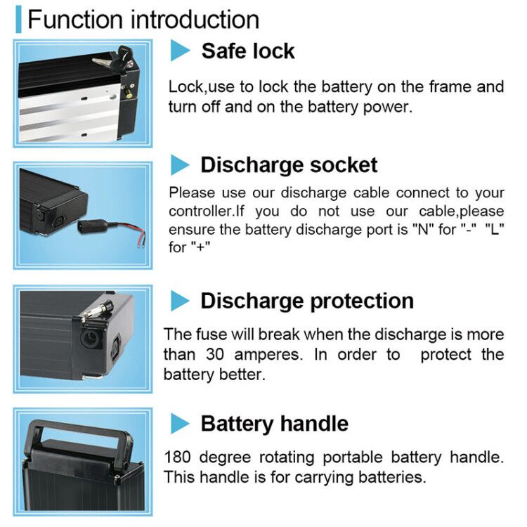 36v 12ah LiFePO4 Aluminum Cased Battery