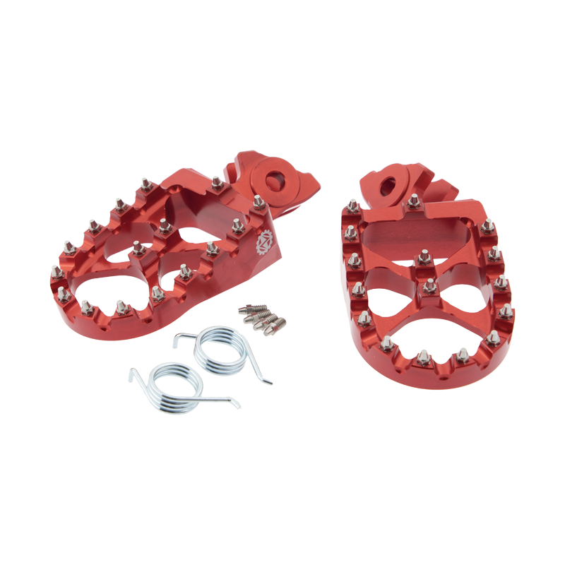 Aluminium Foot Pegs Extra wide Red Talaria / Sur-Ron / Segway