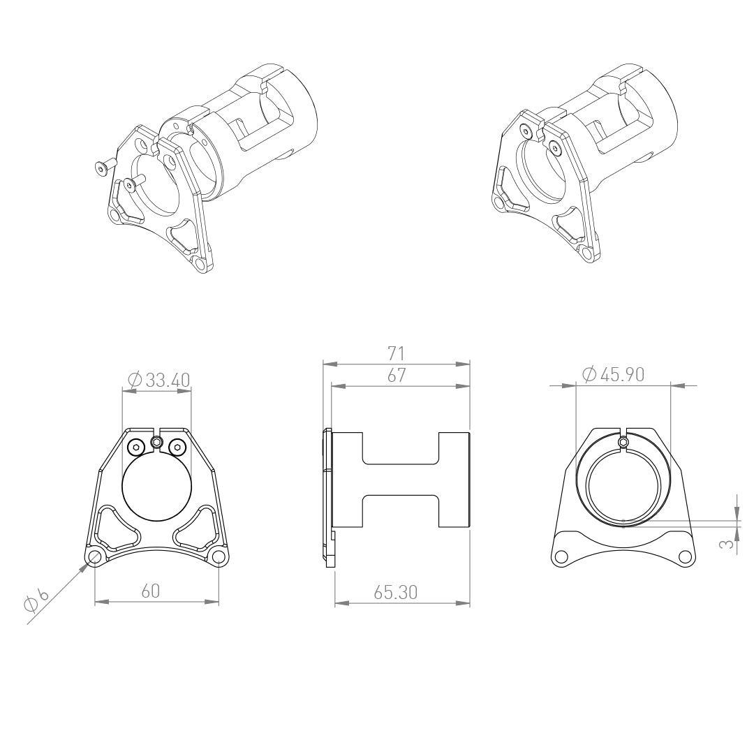 Lekkie PF30 Bafang Adapter (Eccentric)