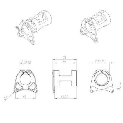 Lekkie PF30 Bafang Adapter (Eccentric)