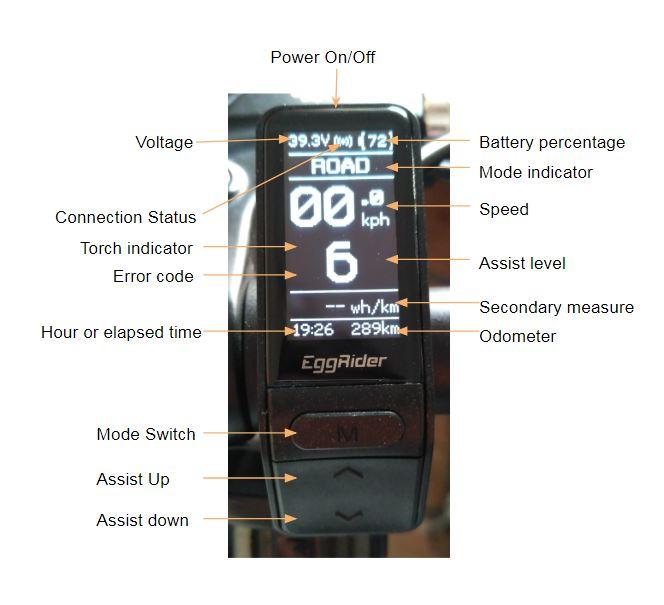 EggRider V2 Bafang BBSHD/BBS02/ASI Controller Bluetooth Display – Golden  Motor