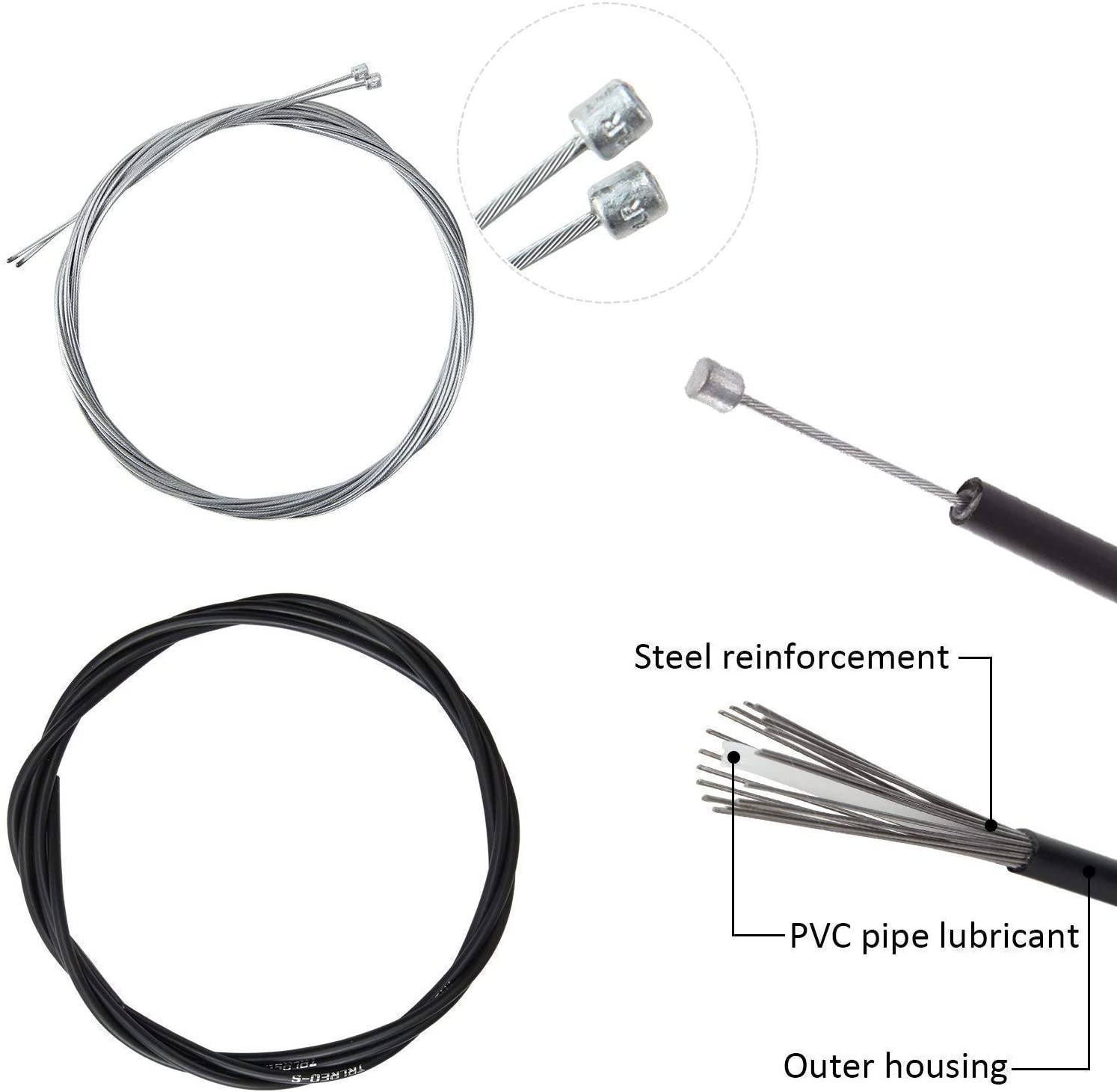 Bicycle Shift Cable Kit and Housing Set