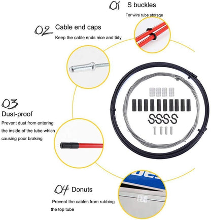 Bicycle Shift Cable Kit and Housing Set