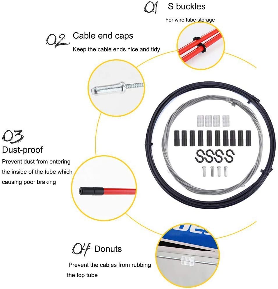 Bicycle Shift Cable Kit and Housing Set