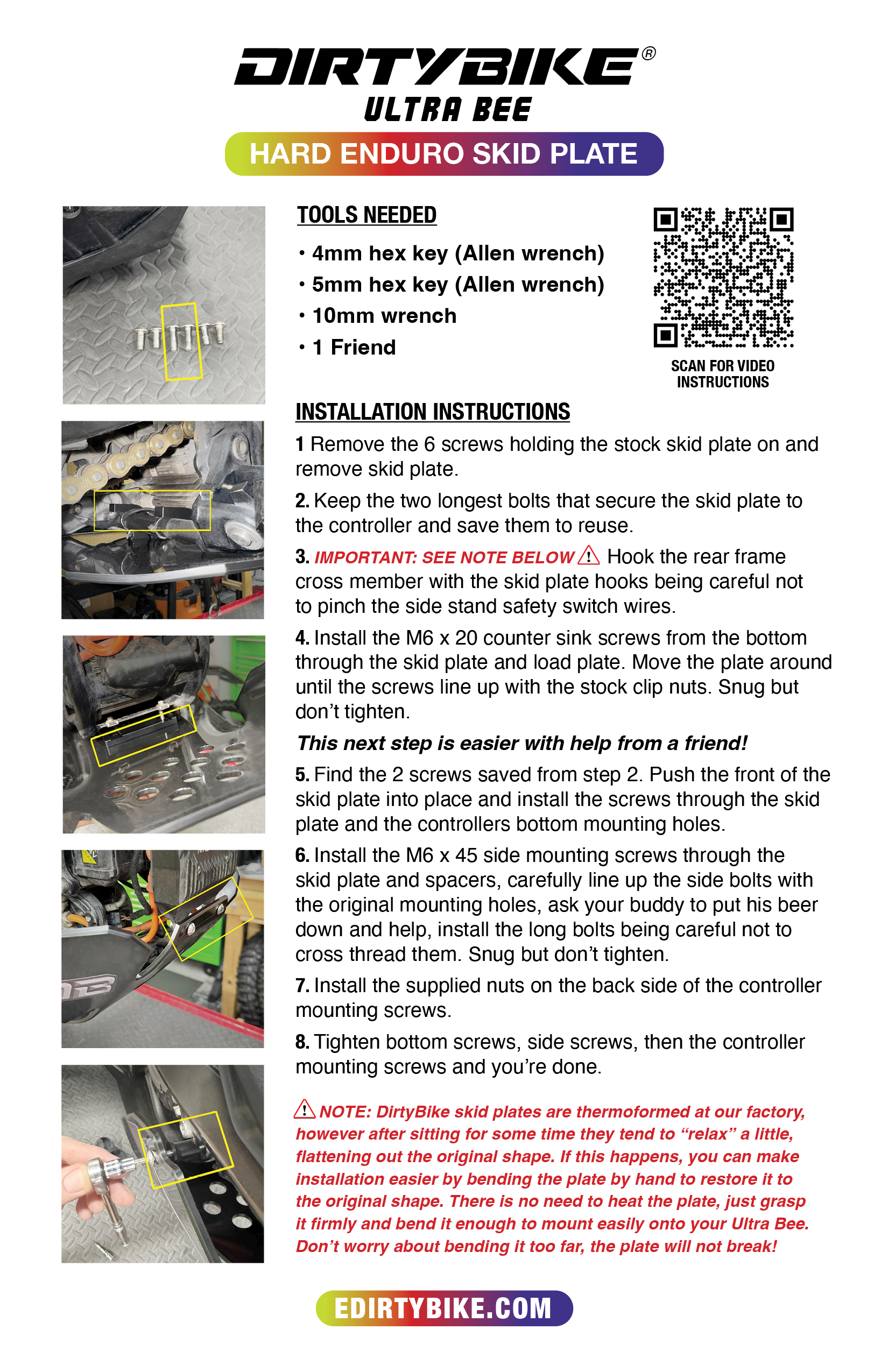 Skid Plate | Surron Ultra Bee