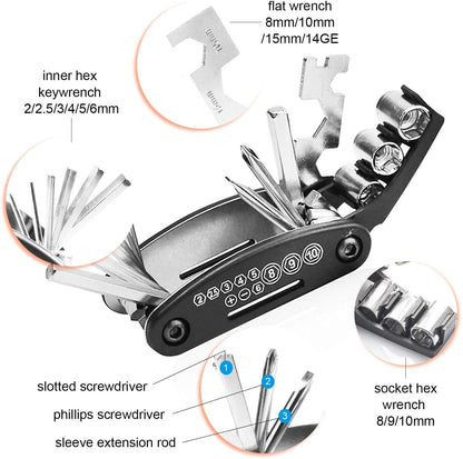 Bicycle Repair Tool Set 16 in 1