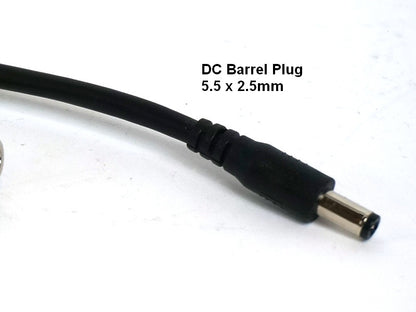 XLR to DC Barrel Plug Adapter